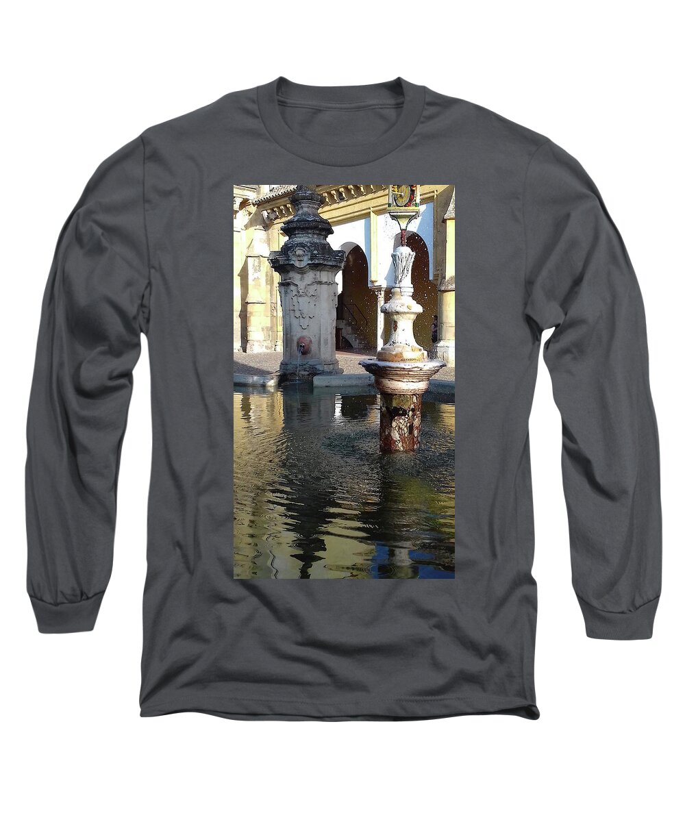  Long Sleeve T-Shirt featuring the photograph Fountain in the mosque of Cordoba. Spain by Carolina Prieto Moreno