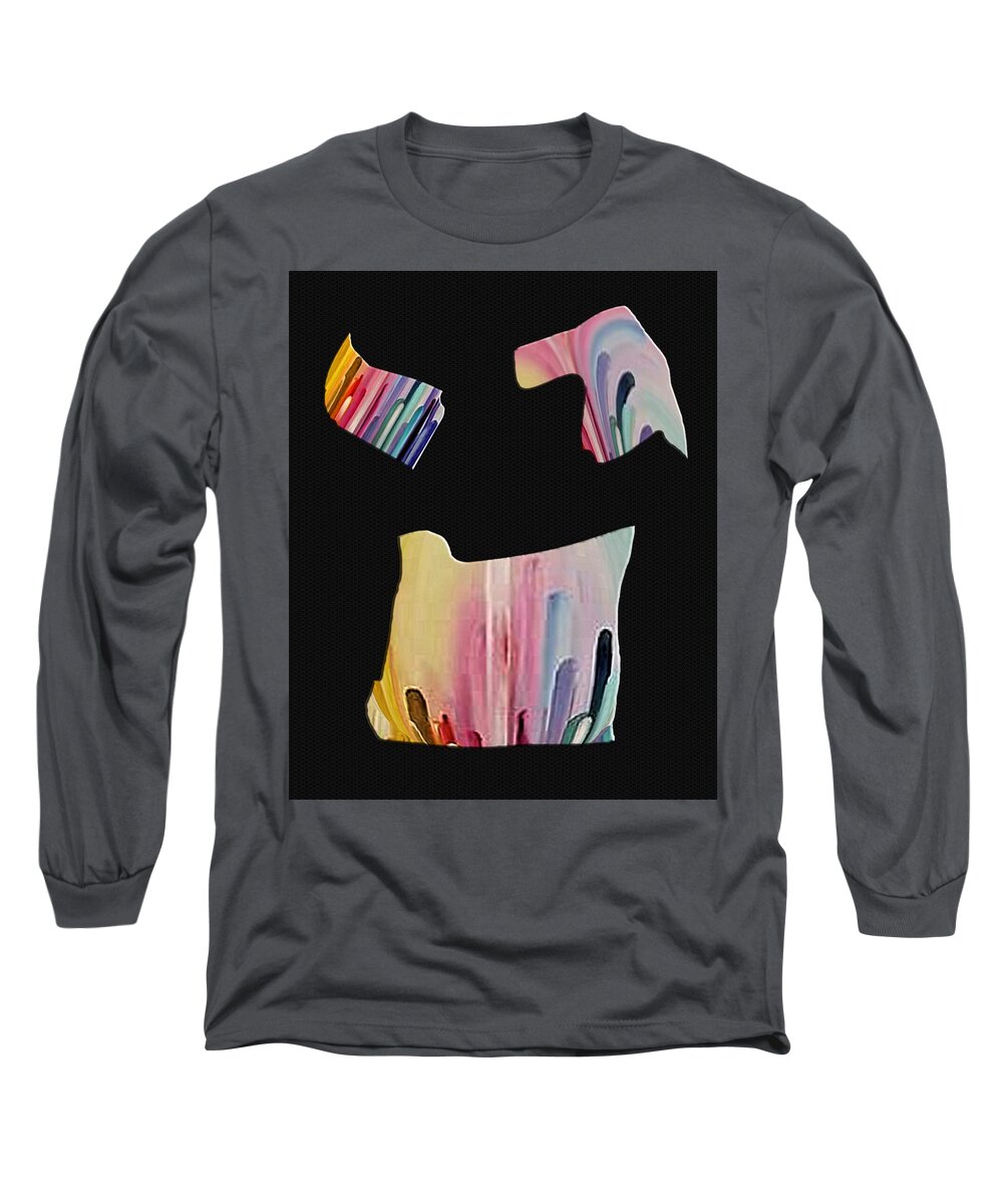 Abstract Art Long Sleeve T-Shirt featuring the digital art Fragments of My Imagination by Ronald Mills