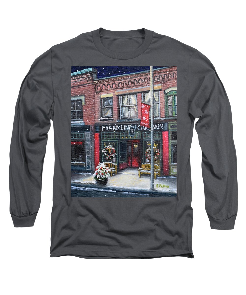 Gloucester Long Sleeve T-Shirt featuring the painting Franklin Cape Ann, Gloucester, MA by Eileen Patten Oliver