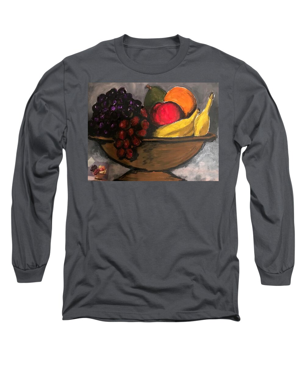  Long Sleeve T-Shirt featuring the pastel Fruit 2 by Angie ONeal