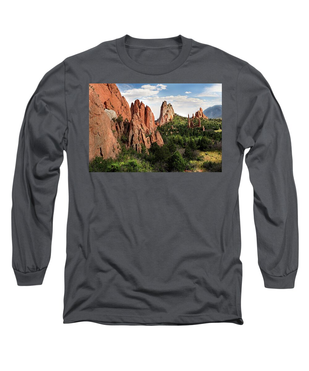 Fine Art Long Sleeve T-Shirt featuring the photograph Garden of the Gods by Greg Sigrist