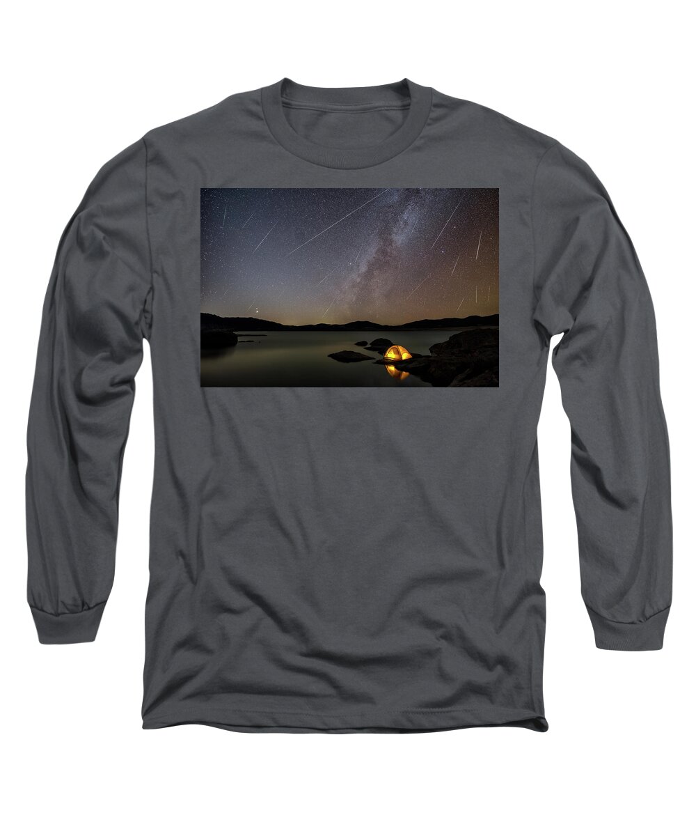 Milky Way Long Sleeve T-Shirt featuring the photograph Geminid Dreams by Chuck Rasco Photography