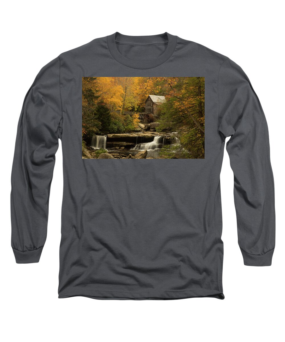 Mill Long Sleeve T-Shirt featuring the photograph Glades Creek Mill - 2020 by Doug McPherson