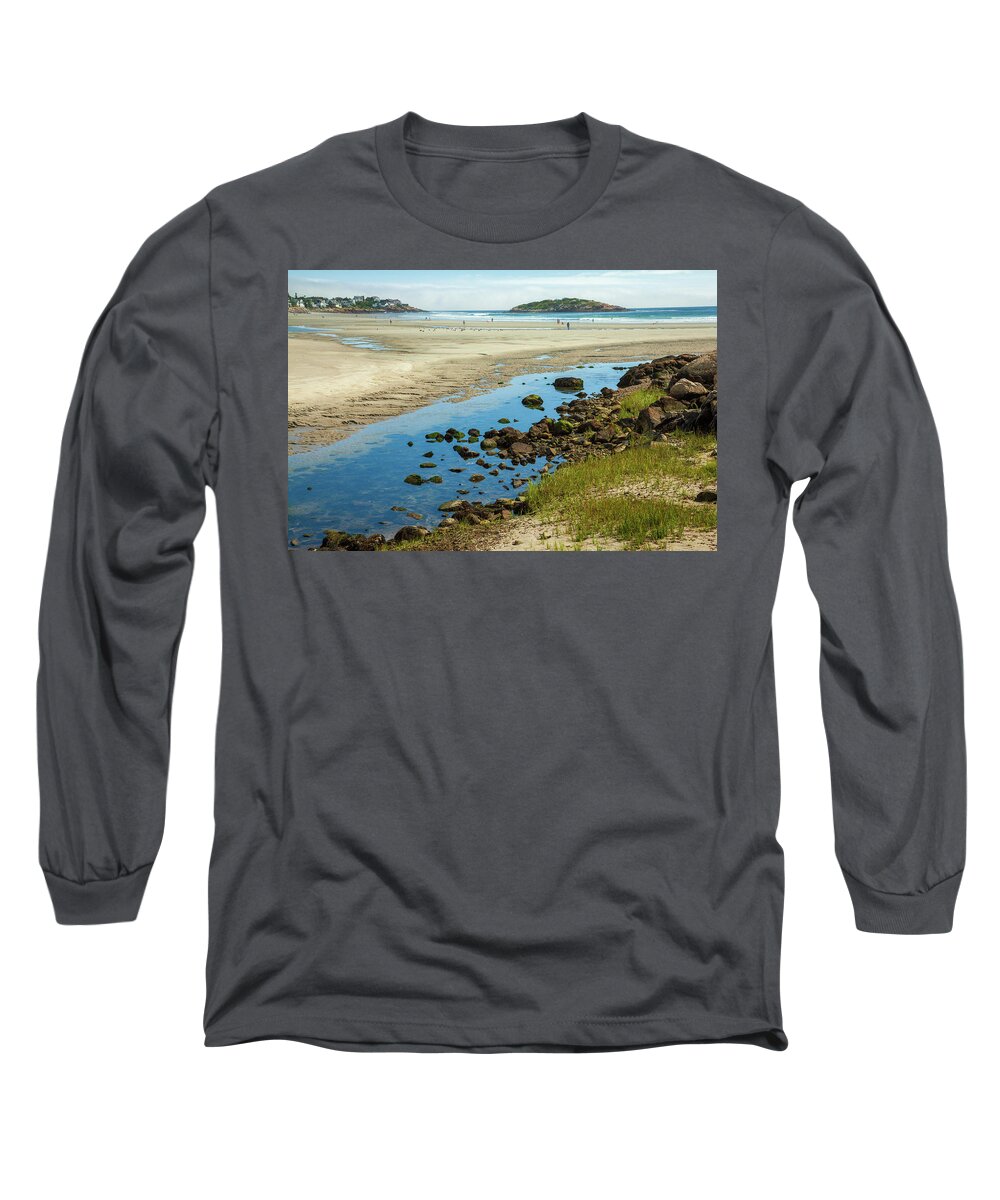 Good Harbor Beach Long Sleeve T-Shirt featuring the photograph Good Harbor Beach by Karol Livote