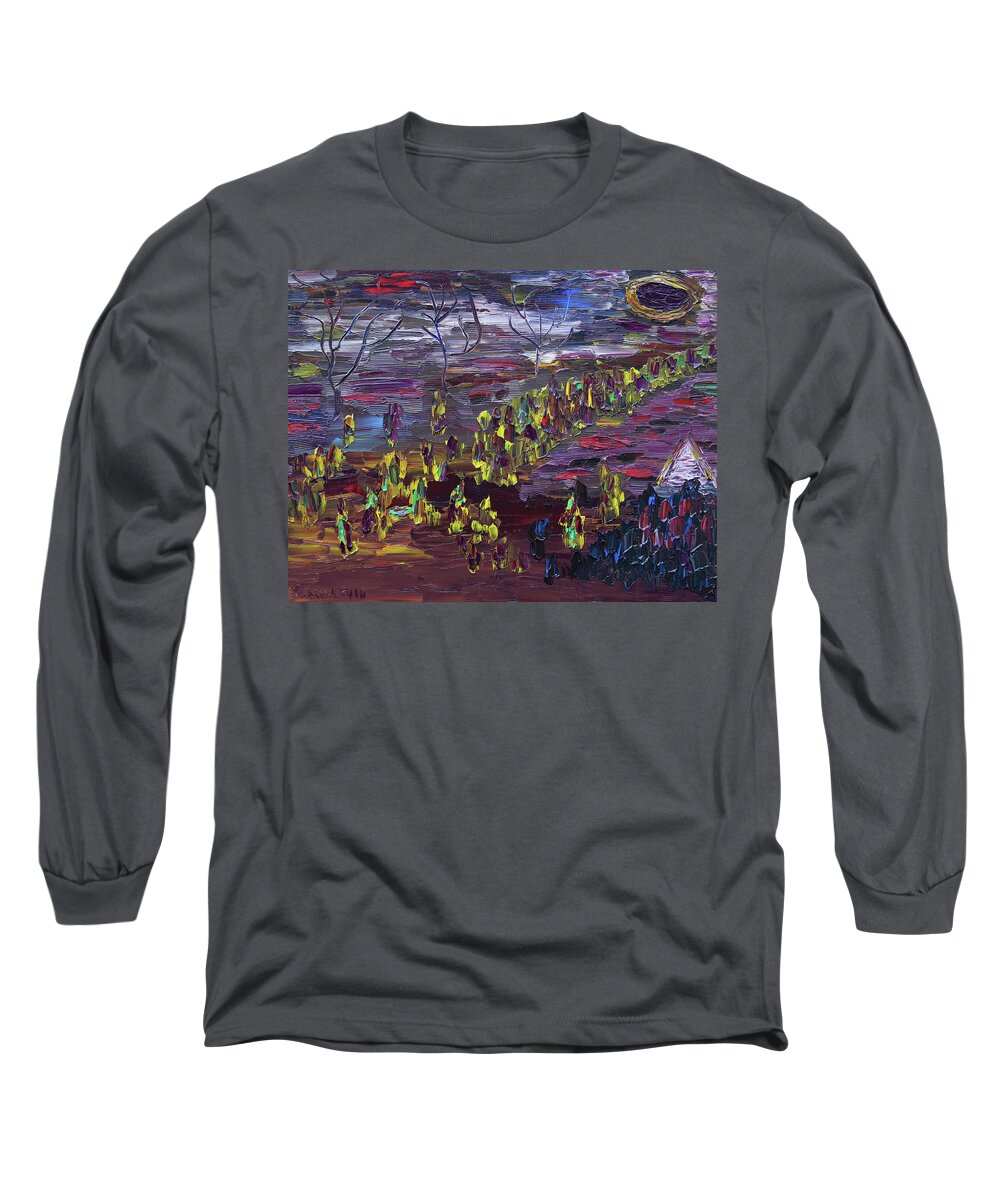 Exodus Long Sleeve T-Shirt featuring the painting Great Transformation of Mind by Vadim Levin