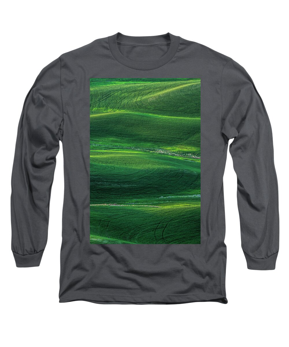 Green Long Sleeve T-Shirt featuring the photograph Green Hills by Pamela Dunn-Parrish