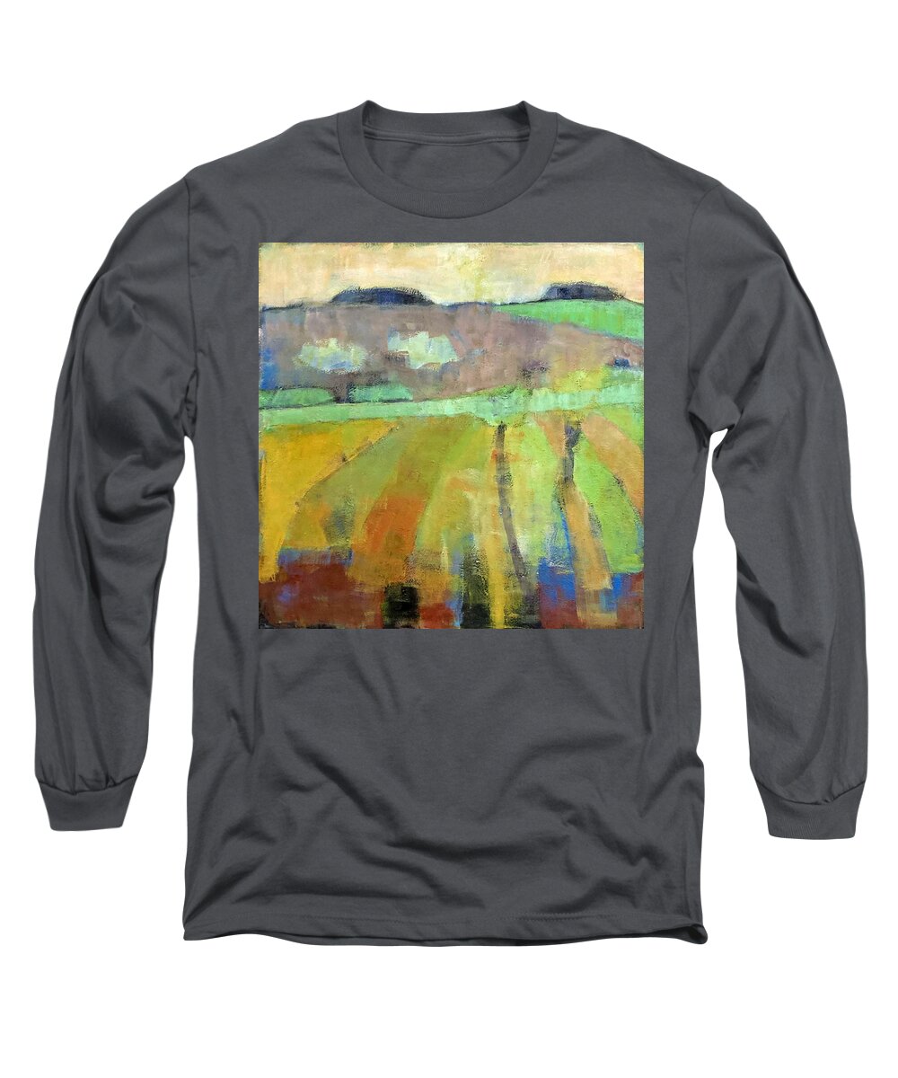  Long Sleeve T-Shirt featuring the painting Green River Valley by Daniel Hoglund