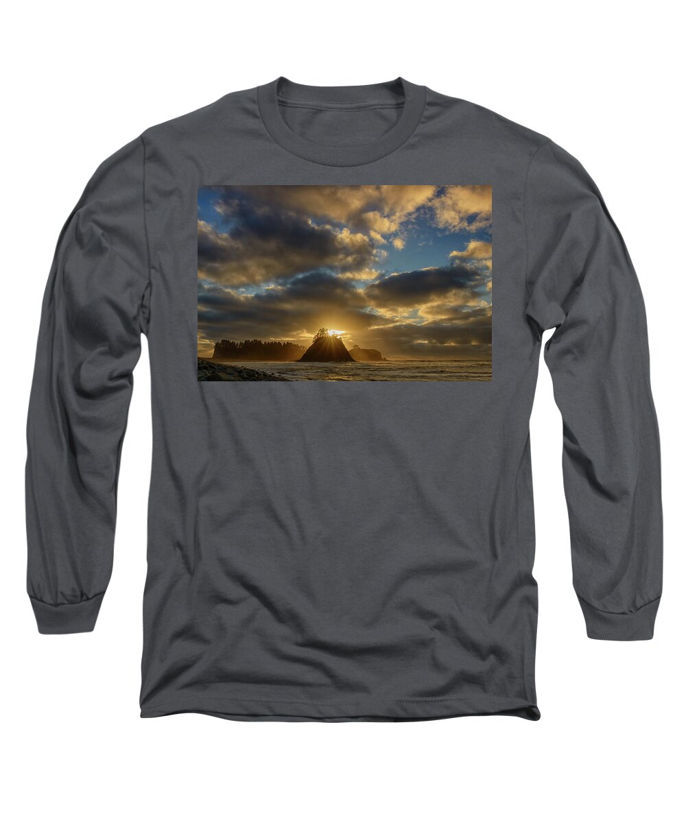 James Island Long Sleeve T-Shirt featuring the photograph Head in The Clouds by Dan Mihai