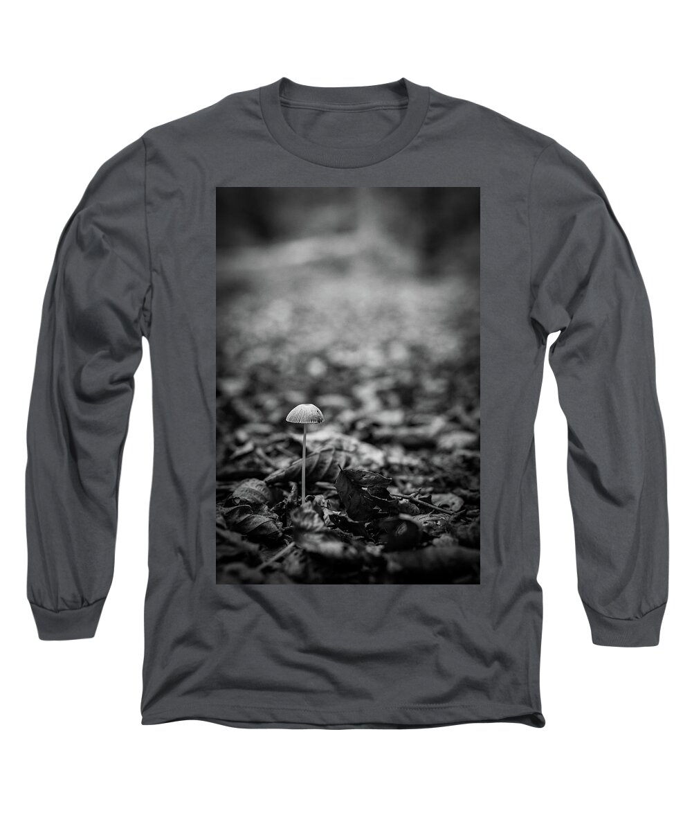 Mushroom Long Sleeve T-Shirt featuring the photograph Hello there little one by Gavin Lewis