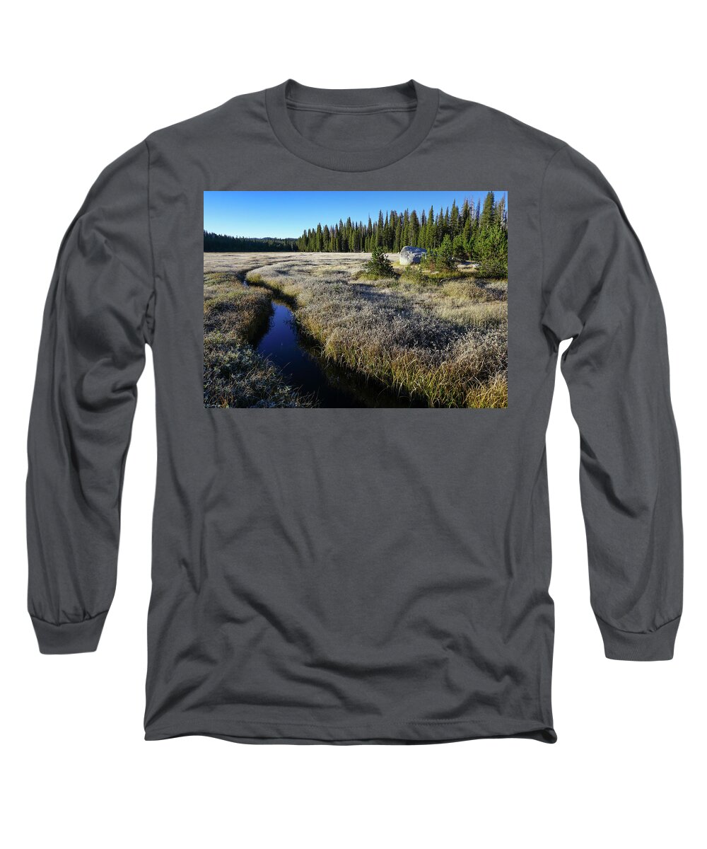 Hockett Meadow Long Sleeve T-Shirt featuring the photograph Hockett Meadow by Brett Harvey