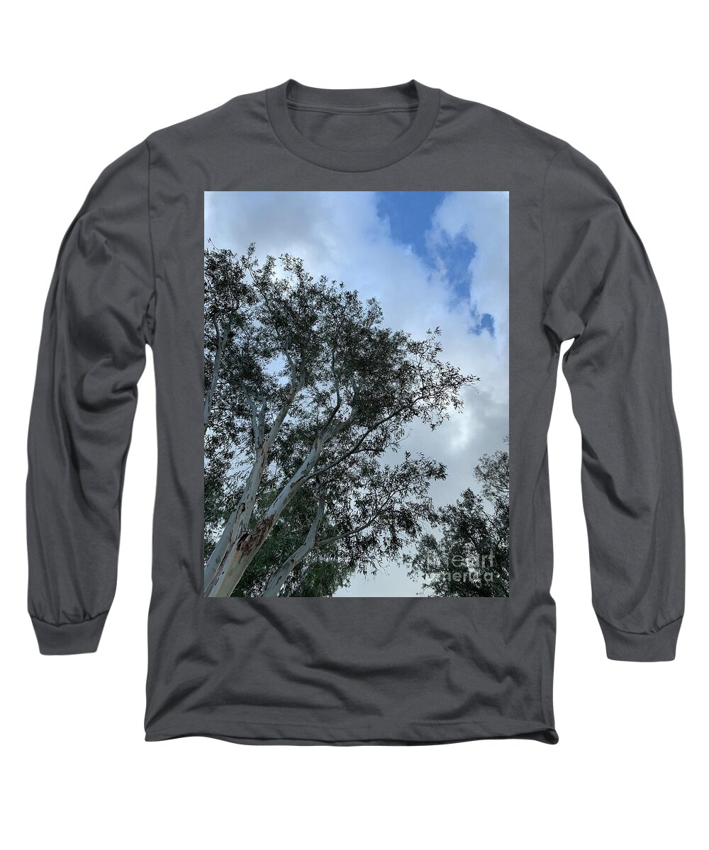Answer Long Sleeve T-Shirt featuring the photograph How High by Tiesa Wesen