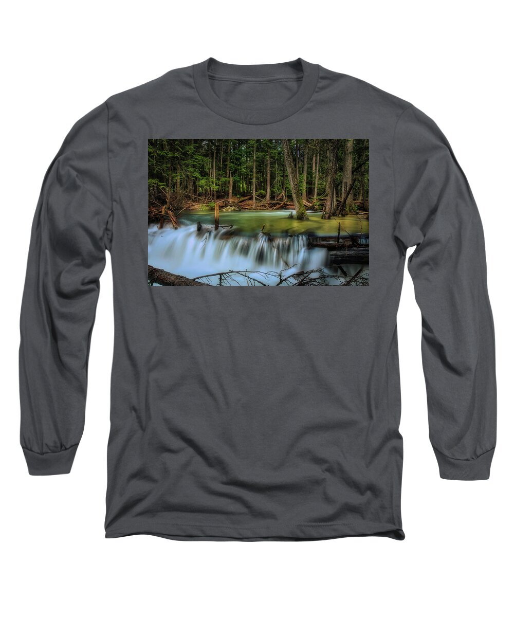 Hunt Creek Long Sleeve T-Shirt featuring the photograph Hunt Creek by Dan Eskelson