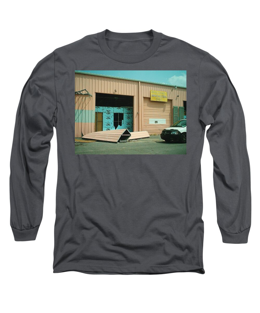 New Orleans Long Sleeve T-Shirt featuring the photograph Hurricane Katrina Series - 38 by Christopher Lotito