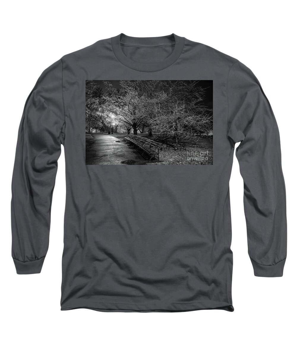 Isham Park Long Sleeve T-Shirt featuring the photograph Ice Storm, Isham Park, 2020 by Cole Thompson
