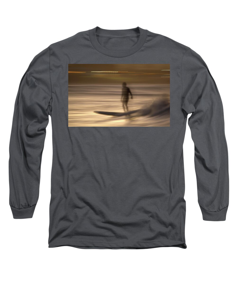 Surf Long Sleeve T-Shirt featuring the photograph In motion 4 by Nicolas Lombard