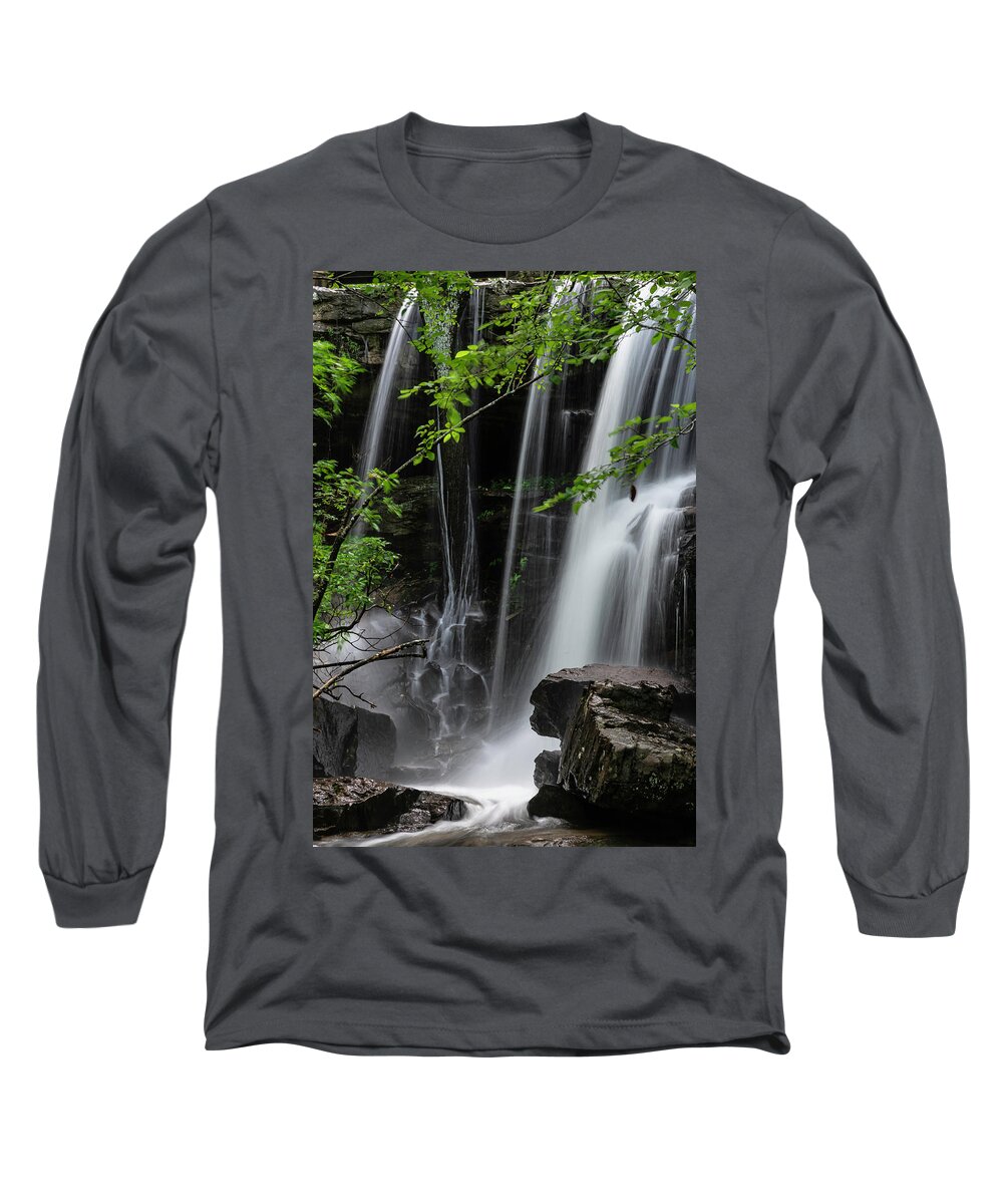Indian Falls Long Sleeve T-Shirt featuring the photograph Indian Falls 2 by James McClintock