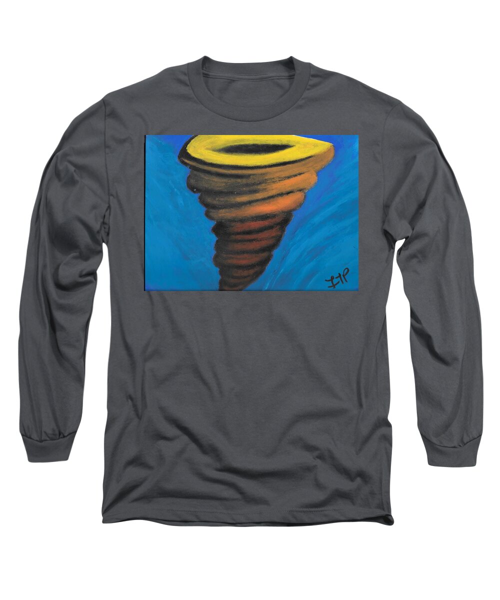 Desire Long Sleeve T-Shirt featuring the painting Into the Vortex by Esoteric Gardens KN
