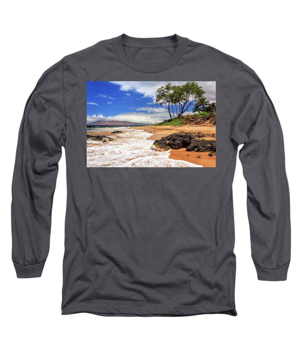 Keawakapu Long Sleeve T-Shirt featuring the photograph Keawakapu Beach - Mokapu Beach by James Eddy