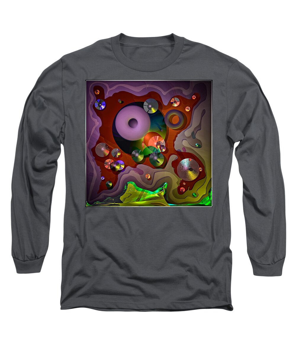 Suprematism Long Sleeve T-Shirt featuring the photograph Kroogi Several Circles by Andrei SKY