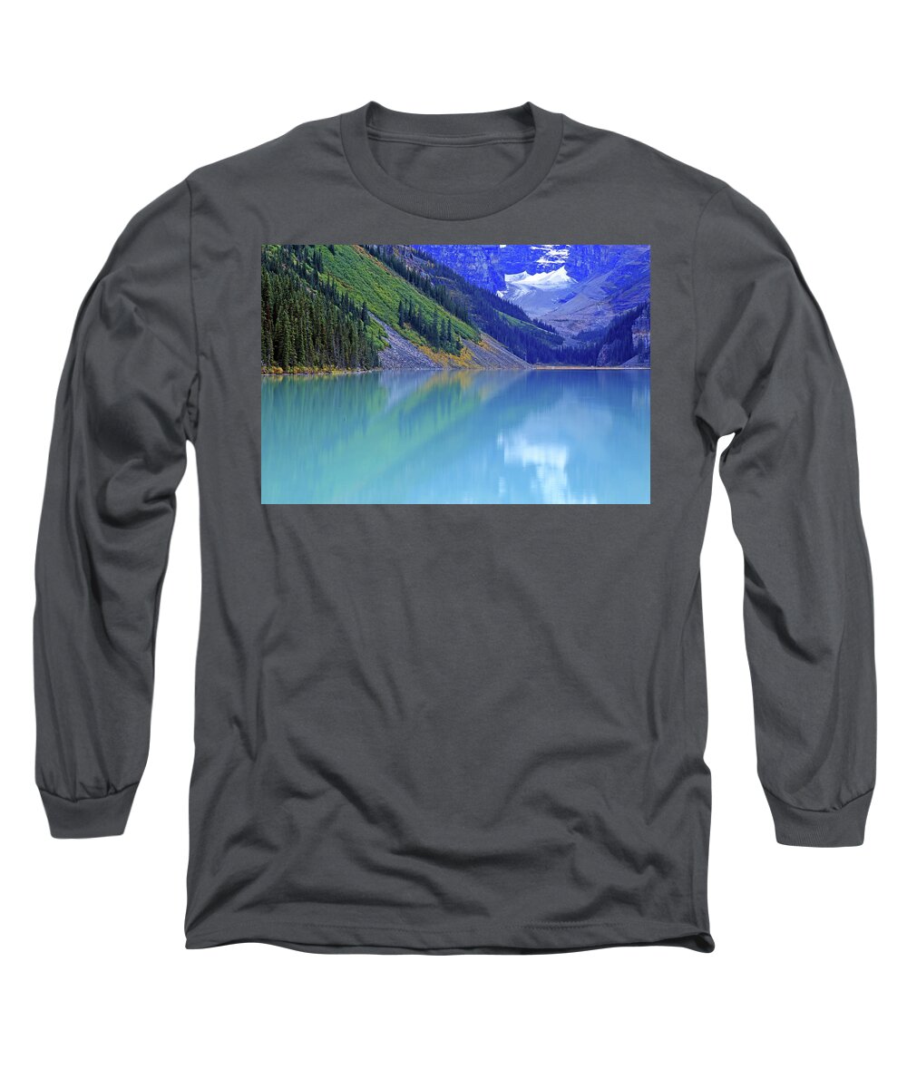 Lake Louise Long Sleeve T-Shirt featuring the photograph Lake Louise in Banff National Park by Shixing Wen