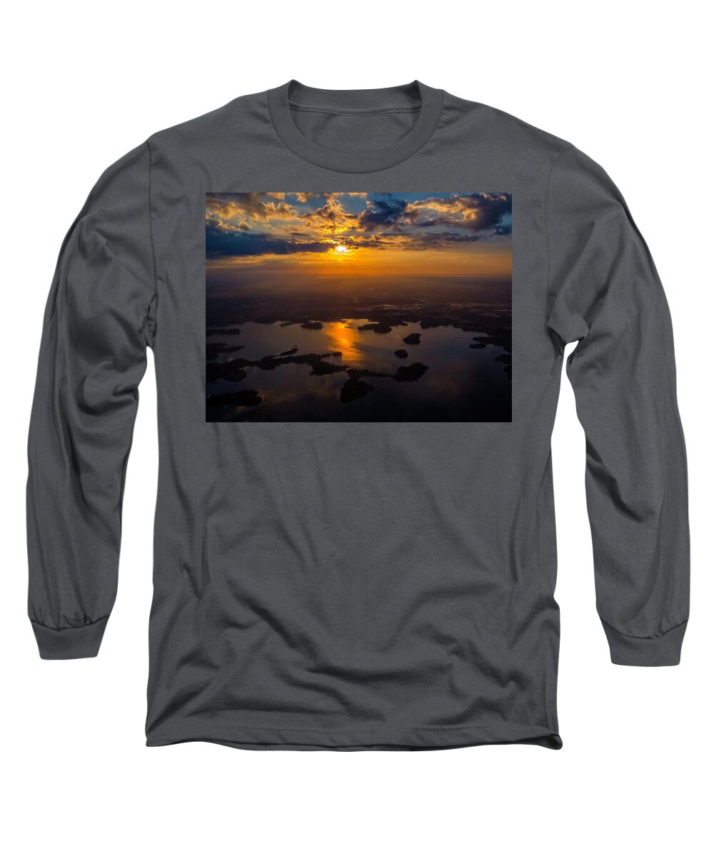 Lake Norman Long Sleeve T-Shirt featuring the photograph Lake Norman Sunrise by Greg Reed