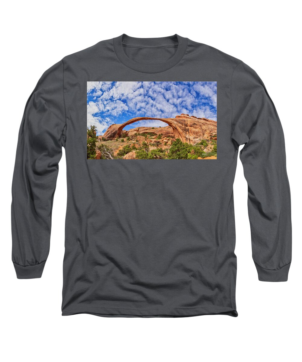Arch Long Sleeve T-Shirt featuring the photograph Landscape Arch by Jurgen Lorenzen