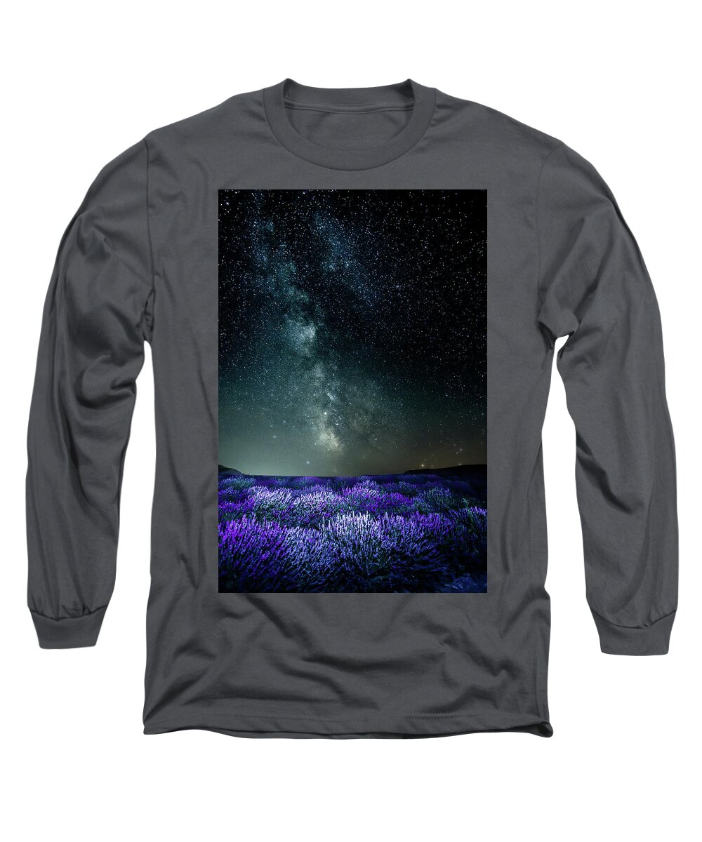 Fine Art Long Sleeve T-Shirt featuring the photograph Lavendar Sky by Bryan Carter