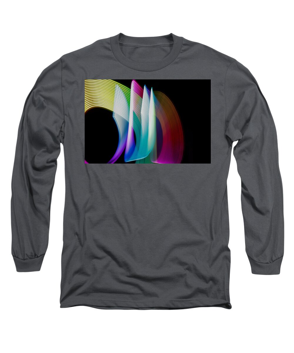 Light Painting Milwaukee Wi Wisconsin New York Long Sleeve T-Shirt featuring the photograph Light Painting by Windshield Photography