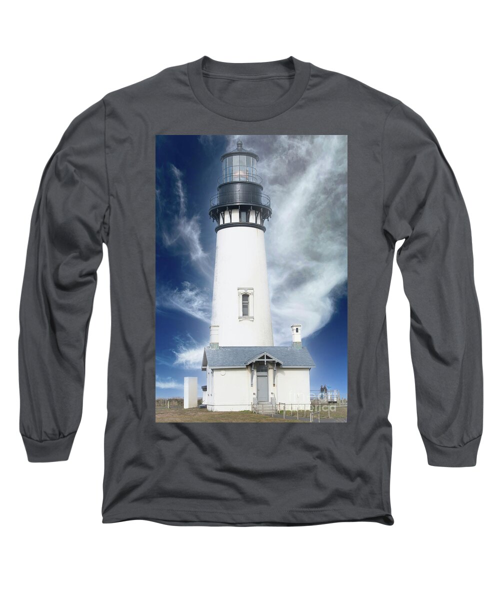 Lighthouse Long Sleeve T-Shirt featuring the photograph Lighthouse by Jim Hatch