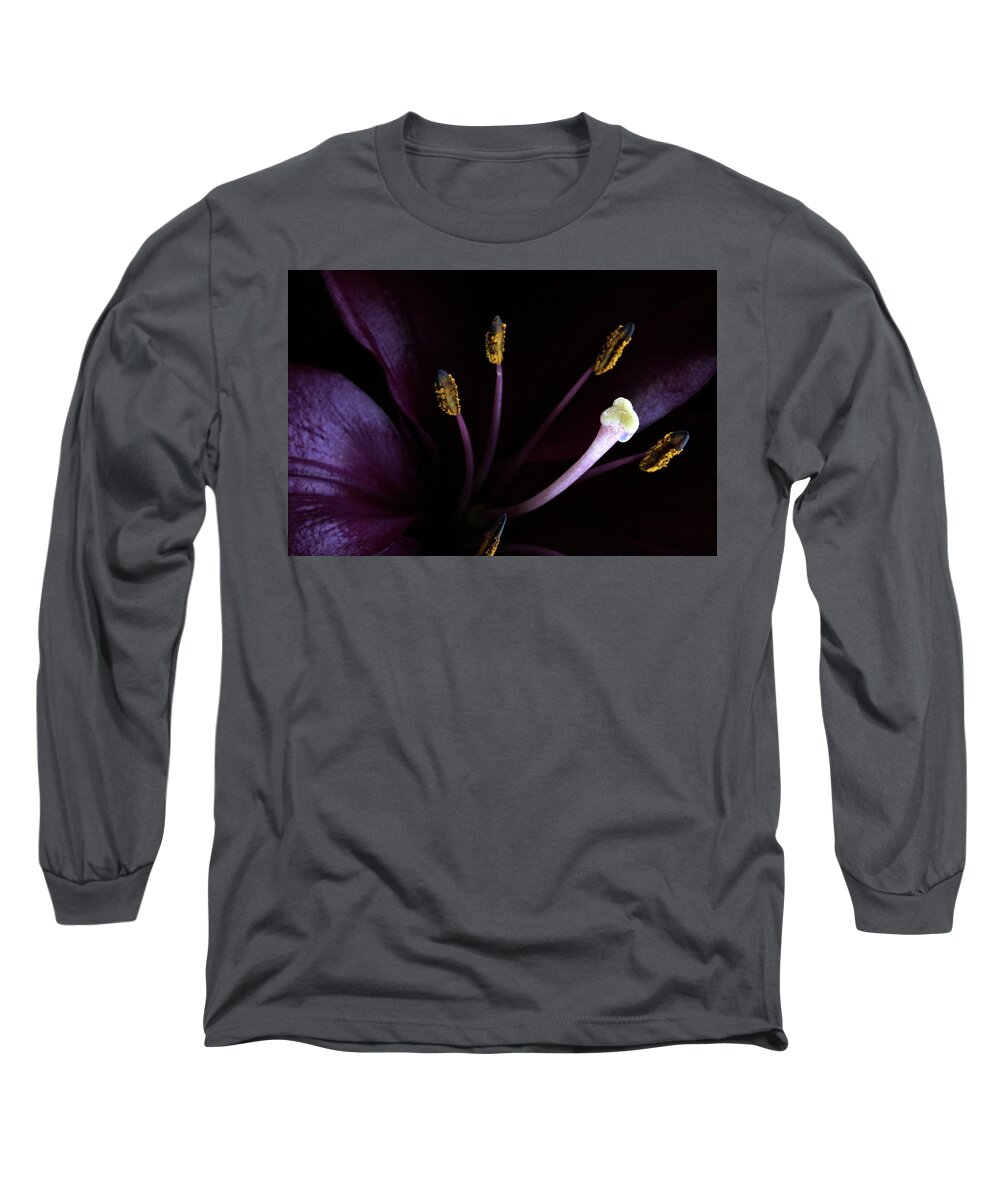 Botanica Long Sleeve T-Shirt featuring the photograph Lily 3684 by Julie Powell