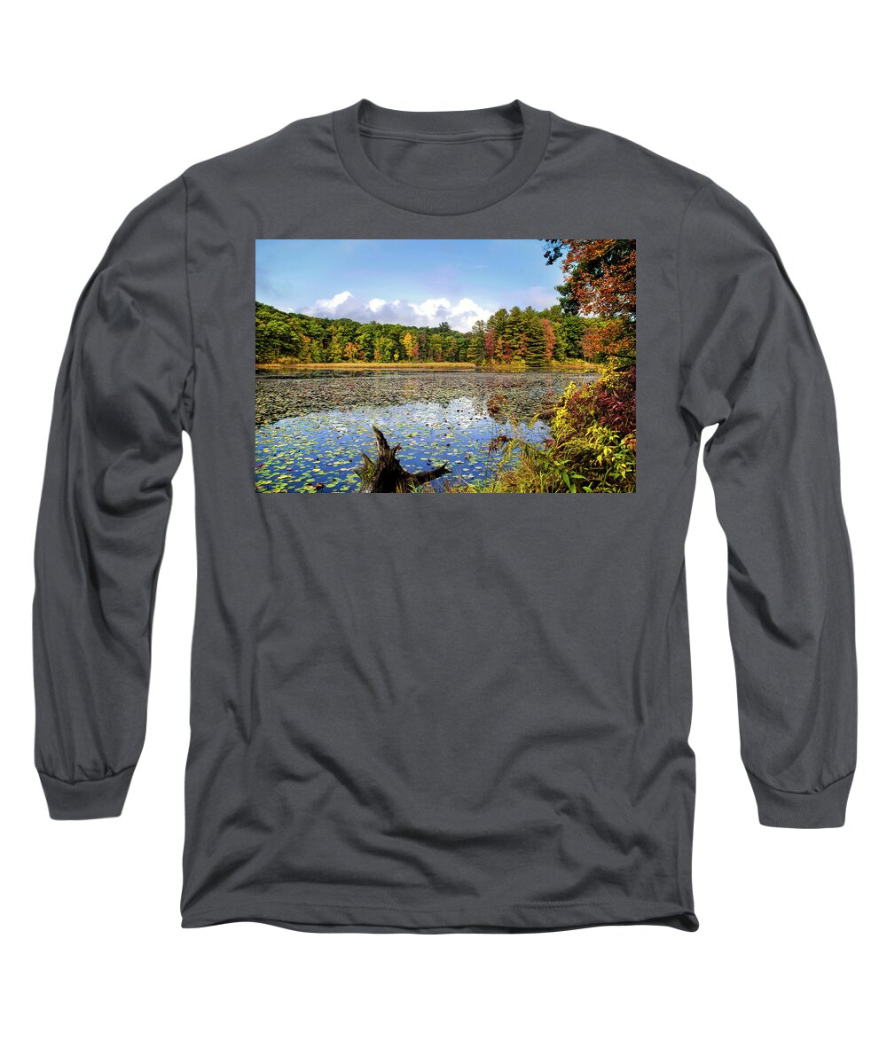 Fall Long Sleeve T-Shirt featuring the photograph Lily Lake Fall Landscape by Christina Rollo