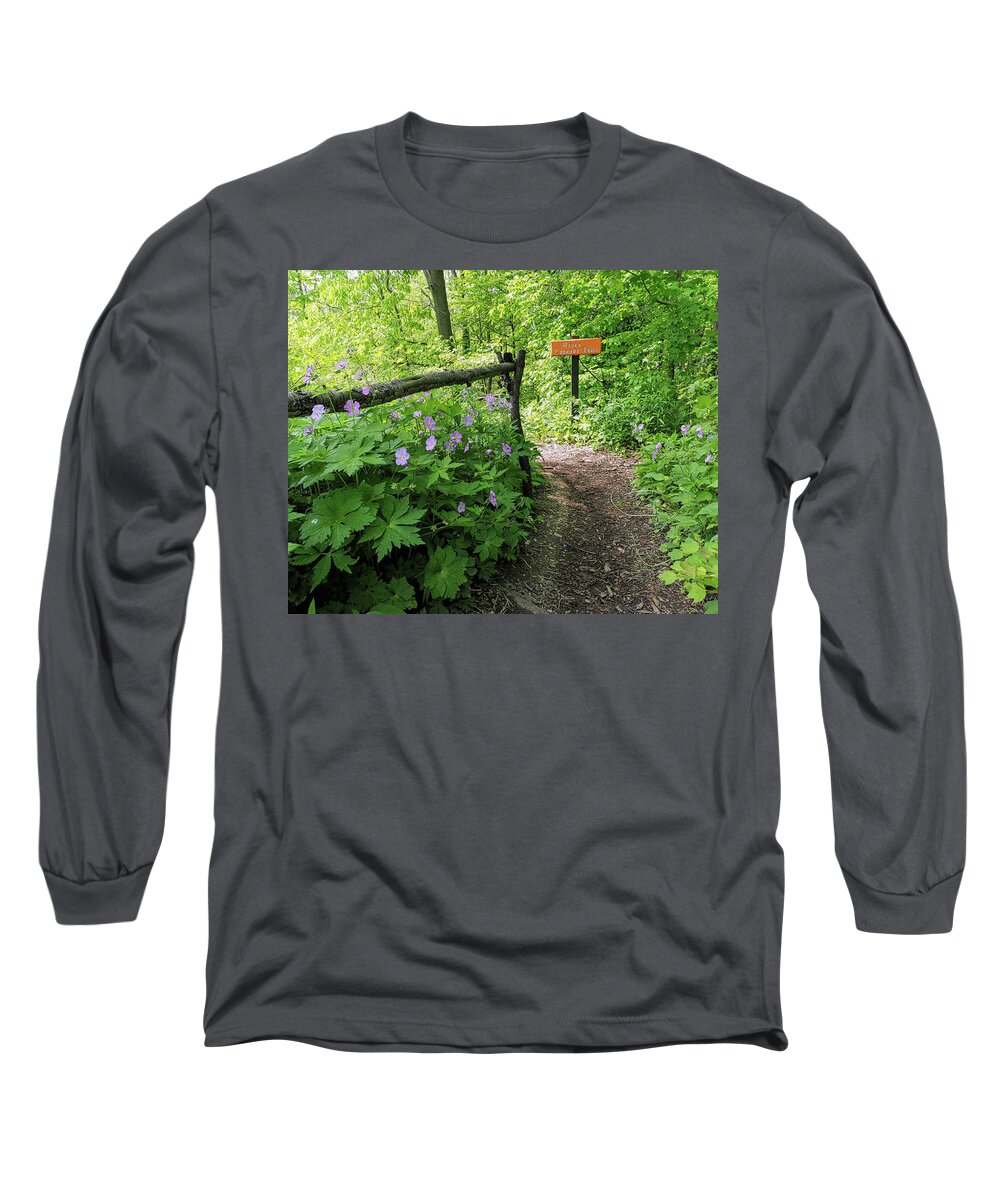 River Bend Long Sleeve T-Shirt featuring the photograph Lookout Trail by Scott Olsen