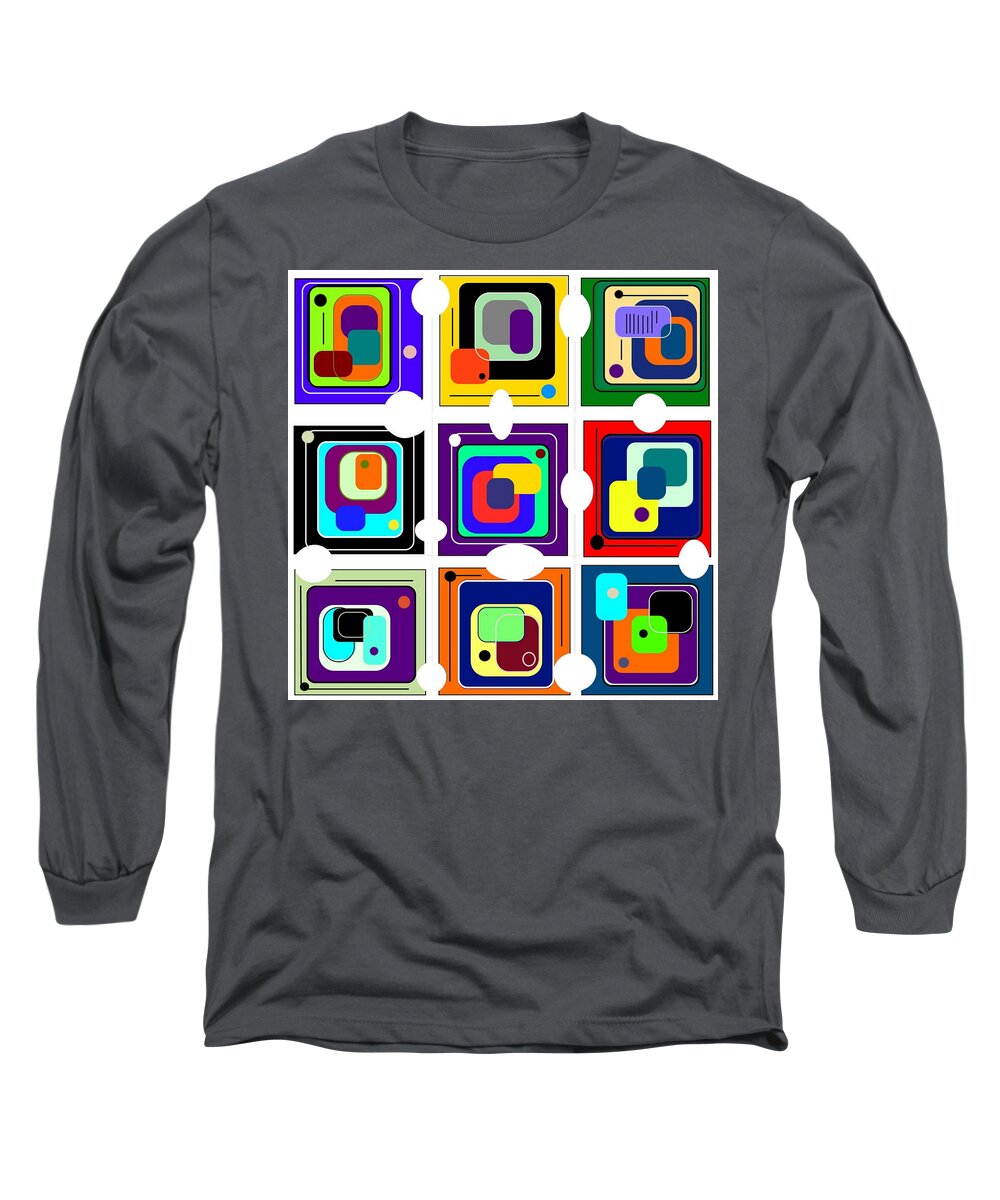 Corners Long Sleeve T-Shirt featuring the digital art Missing Pieces by Designs By L