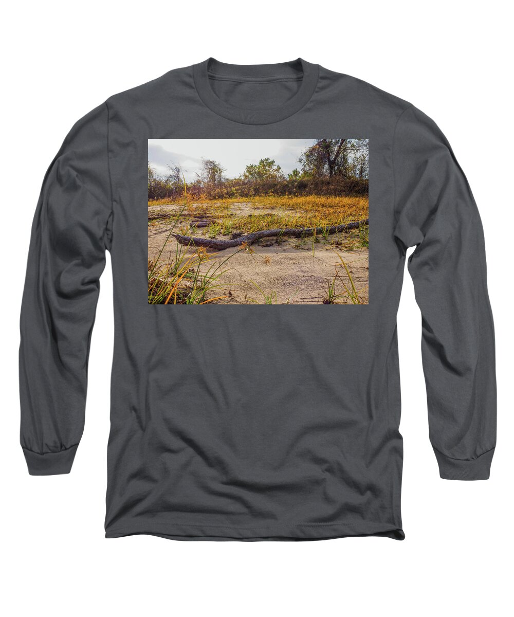Mississippi River Long Sleeve T-Shirt featuring the photograph Mississippi River Shore by James C Richardson