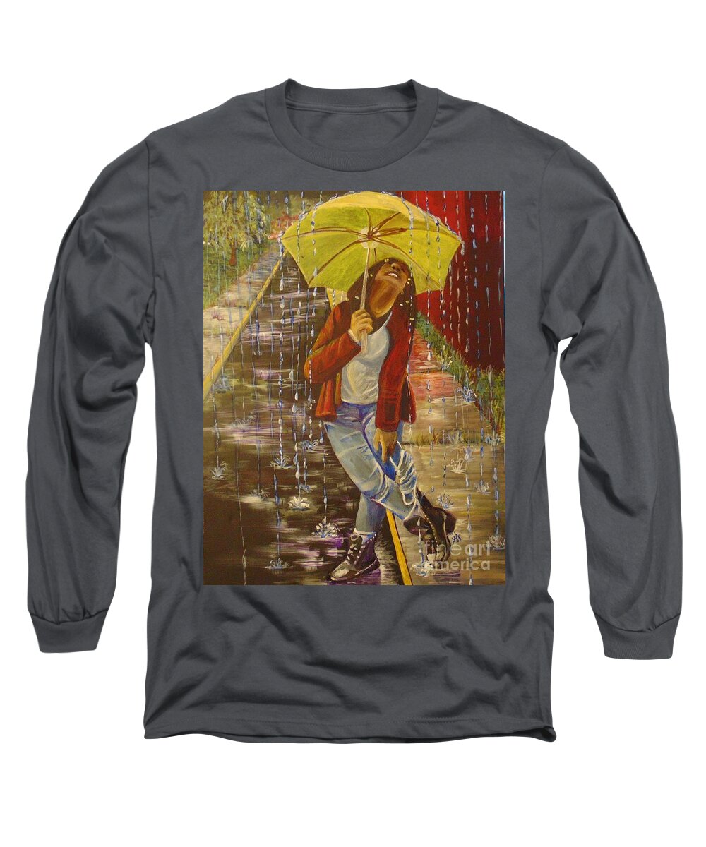 2021 Long Sleeve T-Shirt featuring the painting Mmxxi by Saundra Johnson