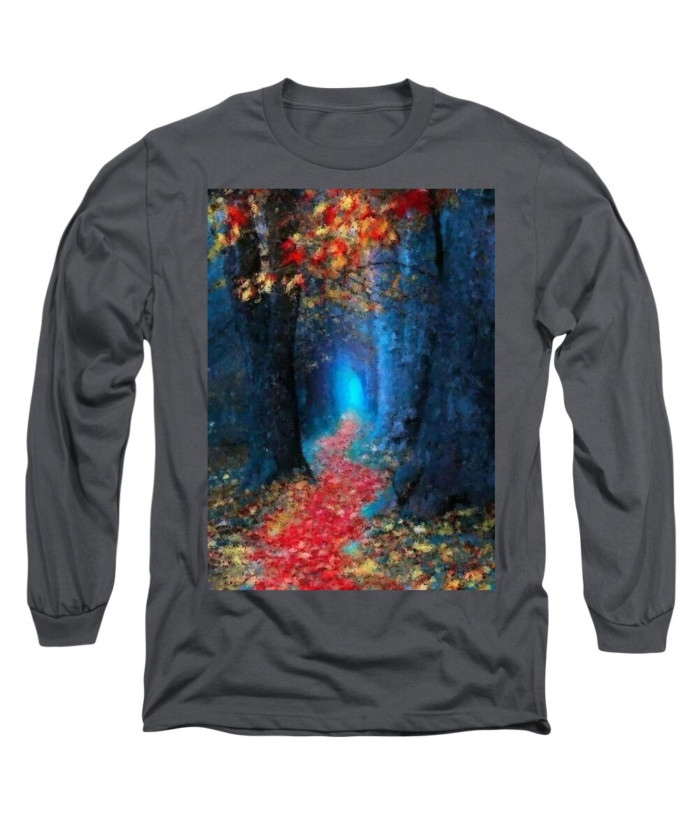  Long Sleeve T-Shirt featuring the digital art Moon Light by Armin Sabanovic