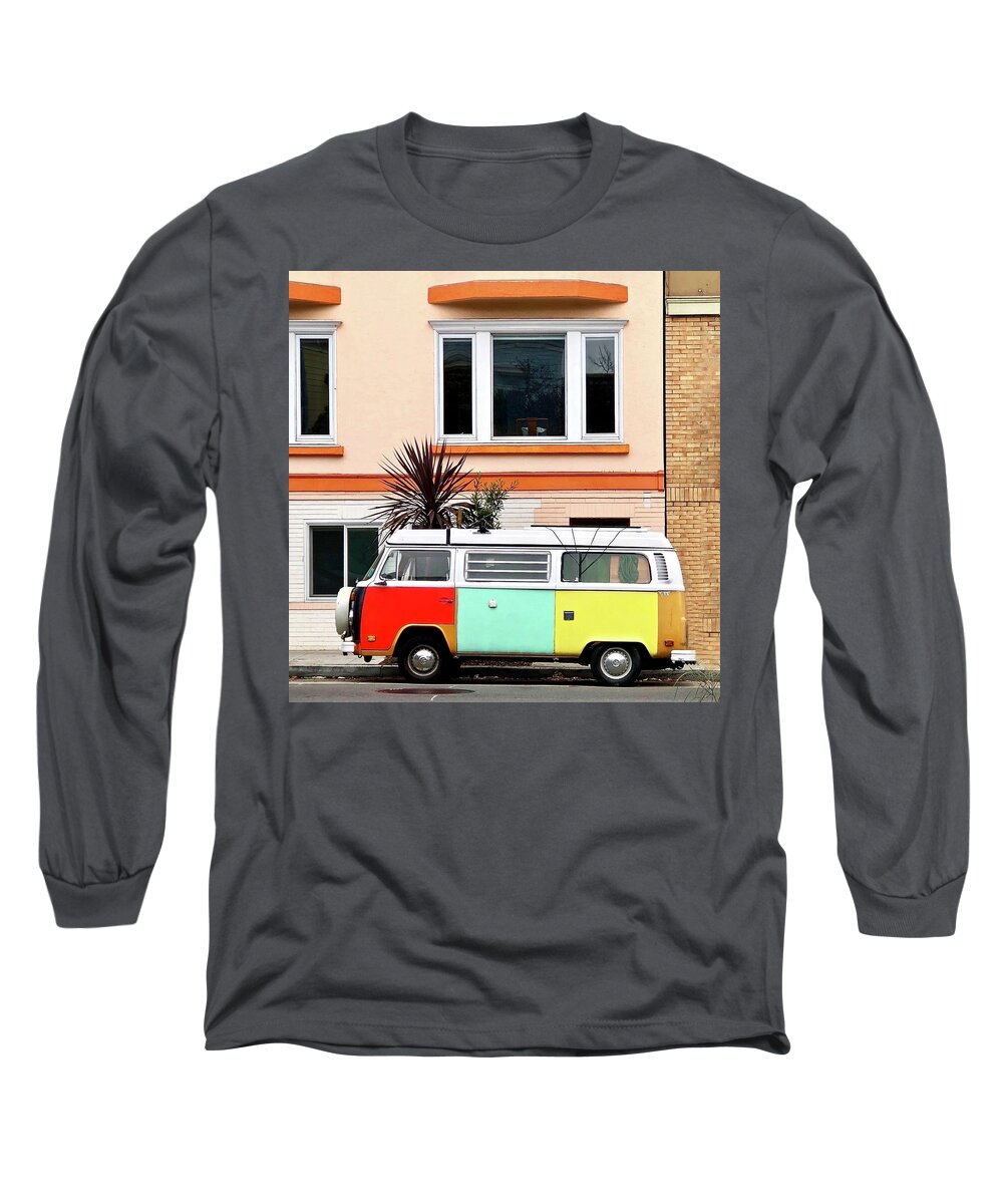  Long Sleeve T-Shirt featuring the photograph Multi-Colored Van by Julie Gebhardt