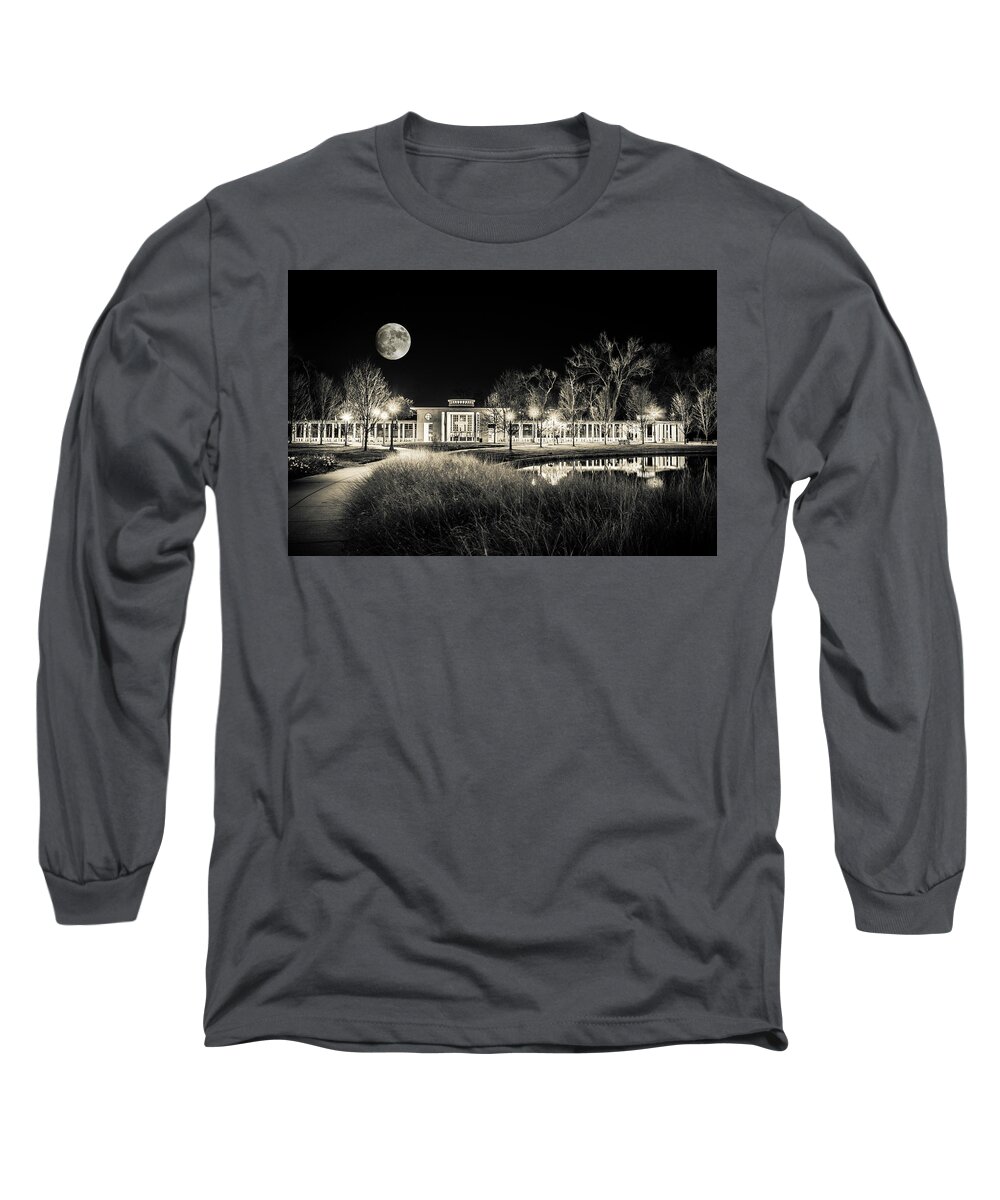 The Muny Long Sleeve T-Shirt featuring the photograph Muny at Night by Randall Allen