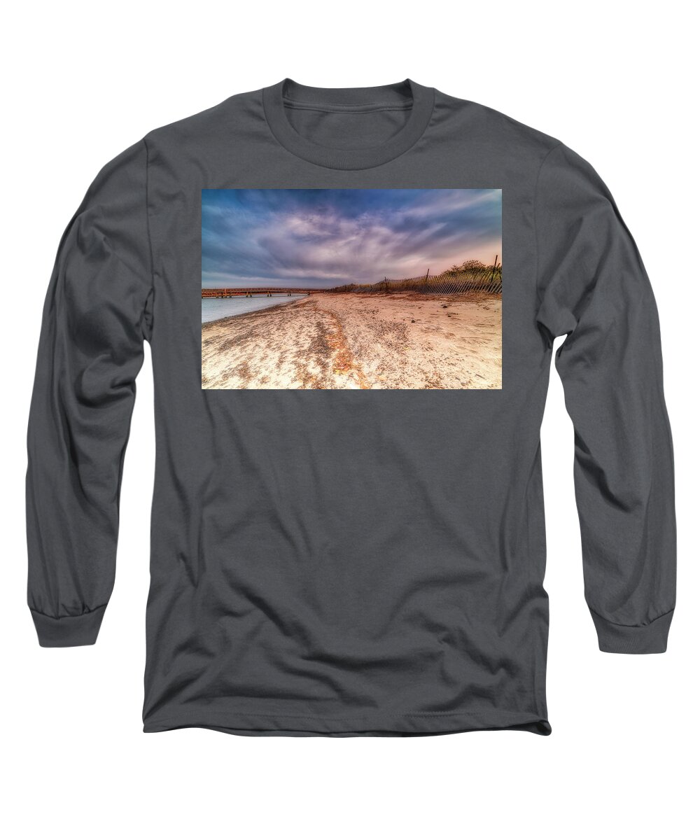 Ogunquit Long Sleeve T-Shirt featuring the photograph Mysterious Skies by Penny Polakoff