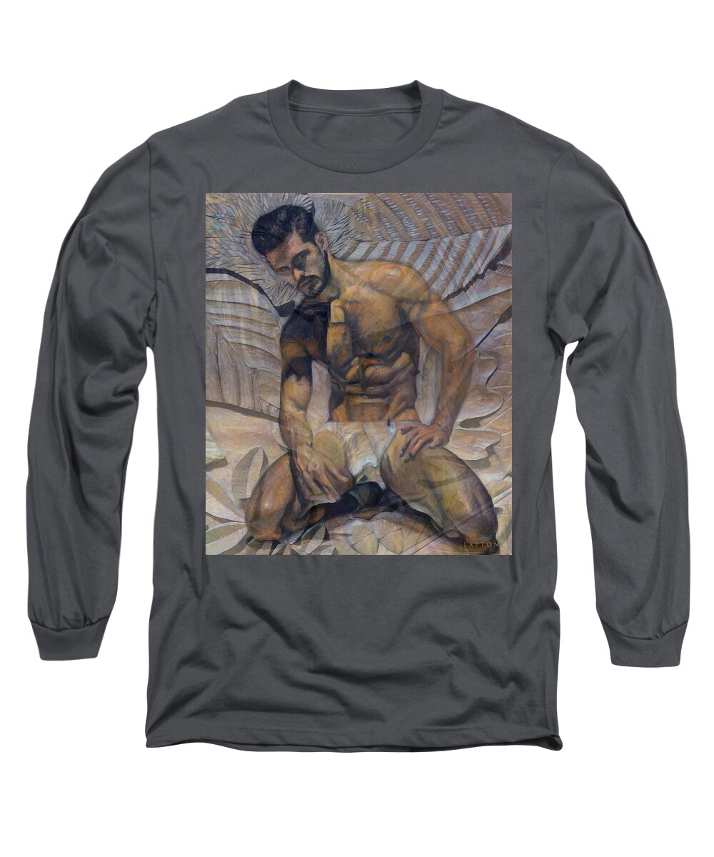 Sexy Long Sleeve T-Shirt featuring the digital art Nicky B by Richard Laeton