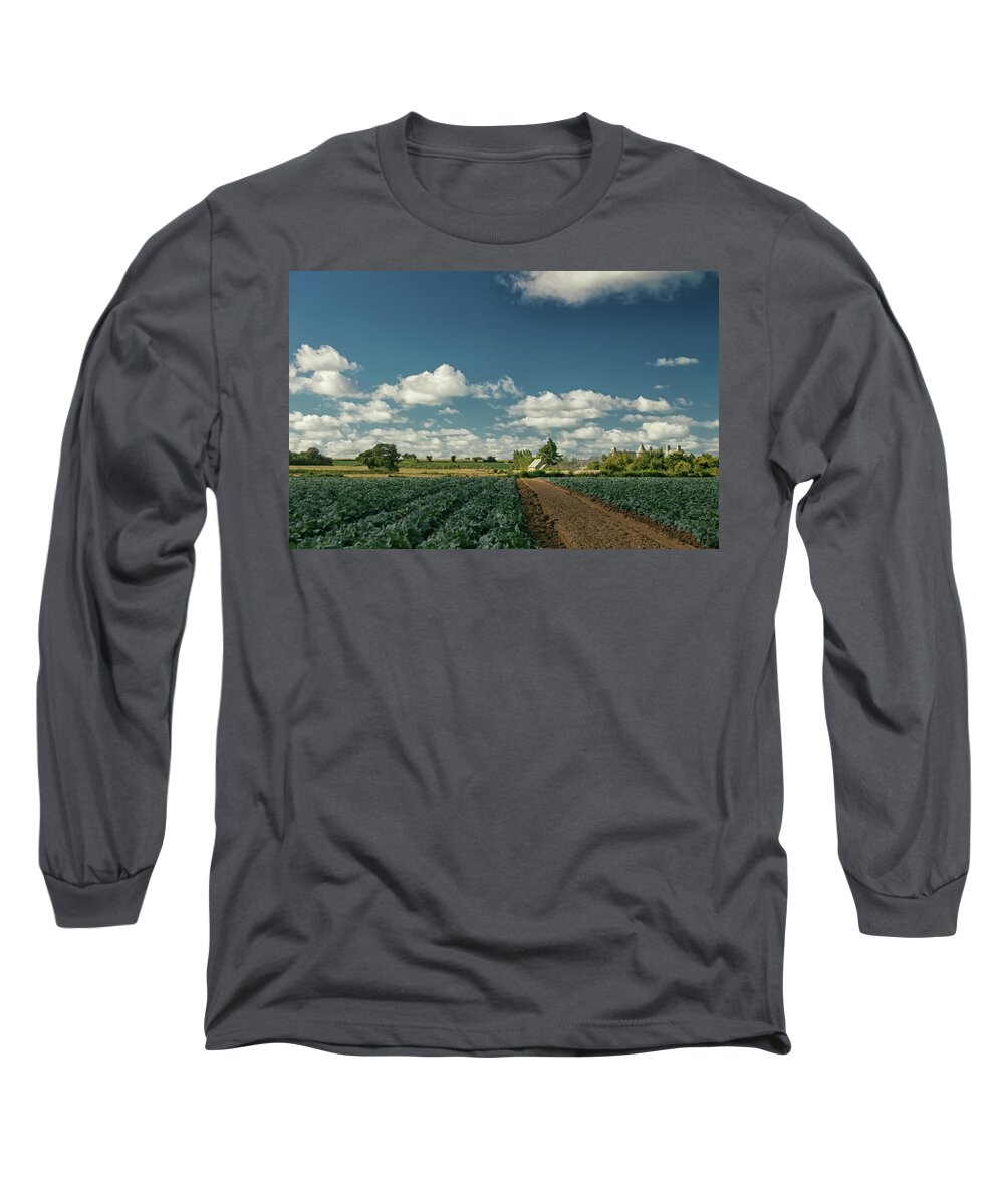 Country Long Sleeve T-Shirt featuring the photograph Normandy Countryside 1 by Lisa Chorny