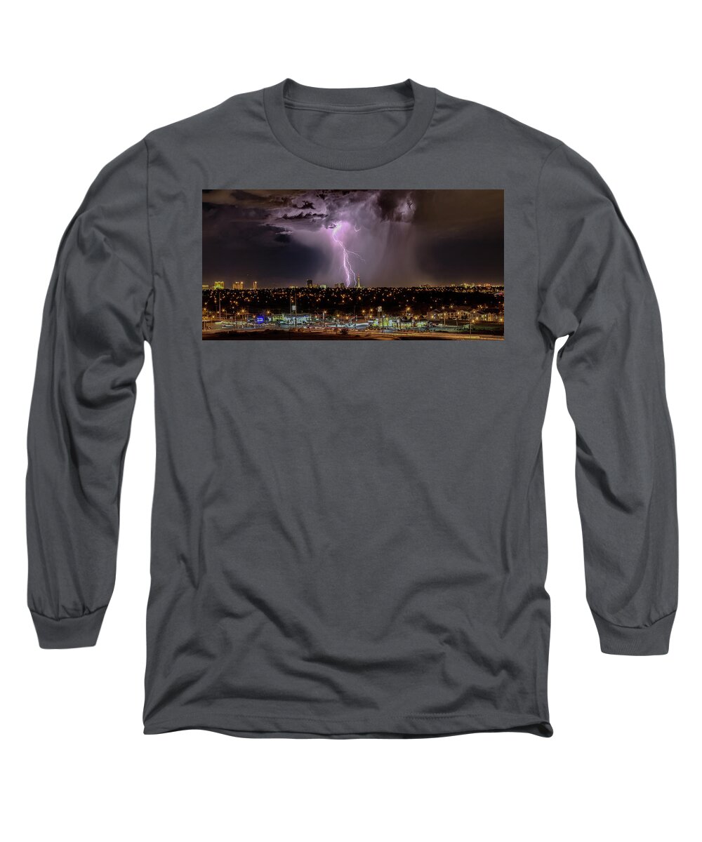  Long Sleeve T-Shirt featuring the photograph North American Monsoon Las Vegas by Michael W Rogers
