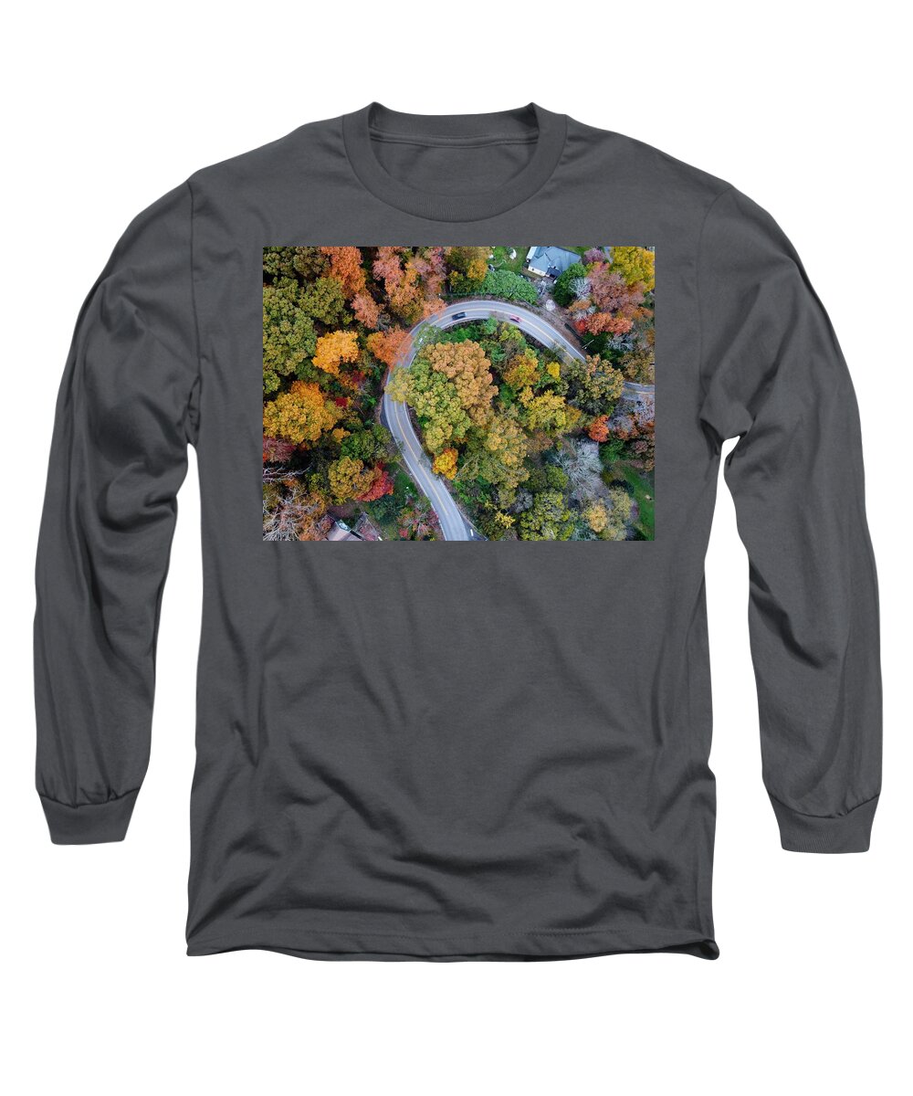  Long Sleeve T-Shirt featuring the photograph Ocs Highway Horseshoe by Isoneedphoto By Andrew Keller