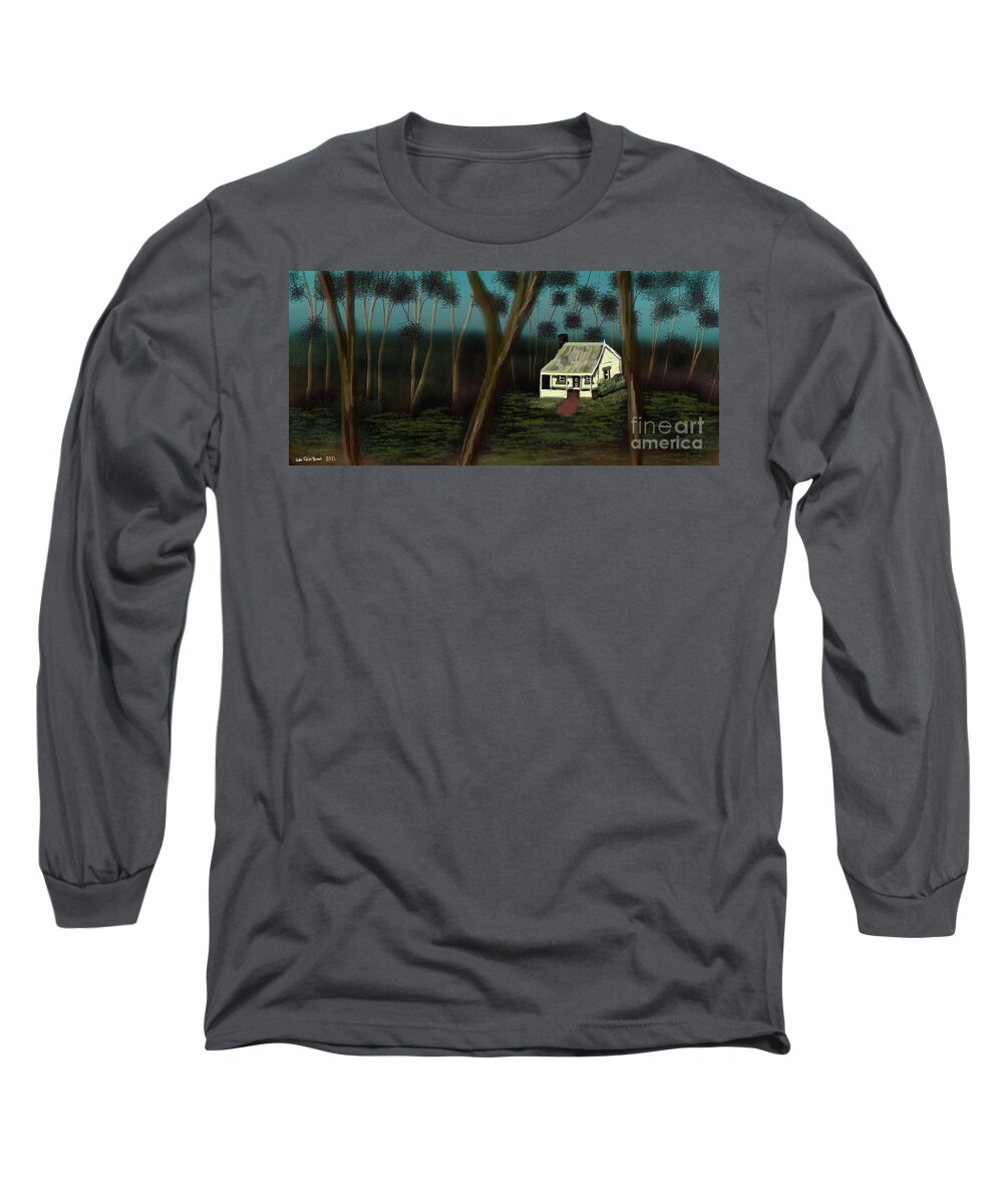 Home Long Sleeve T-Shirt featuring the digital art Open Living By Julie Grimshaw 2021 by Julie Grimshaw