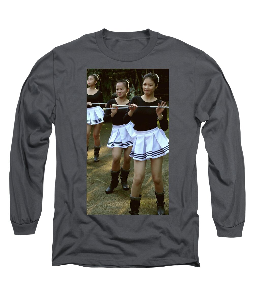 Orchestra Dance Performer Long Sleeve T-Shirt featuring the photograph Orchestra dance performers by Robert Bociaga