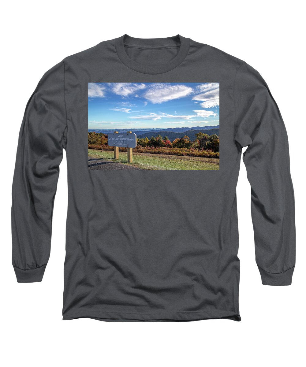 Mountain Long Sleeve T-Shirt featuring the photograph Overlook by Cindy Robinson