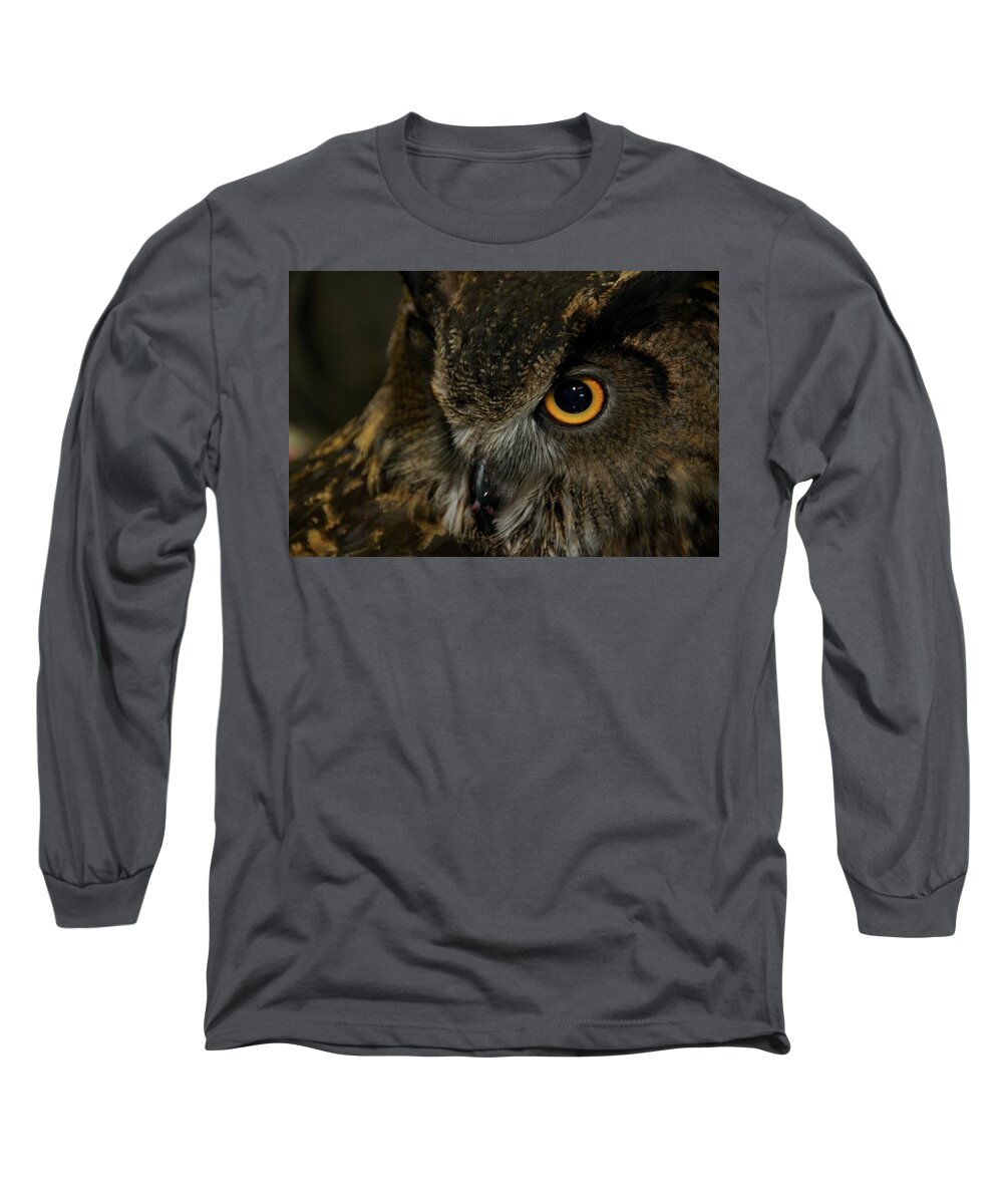 Animal Long Sleeve T-Shirt featuring the photograph Owl Be Seeing You by Melissa Southern
