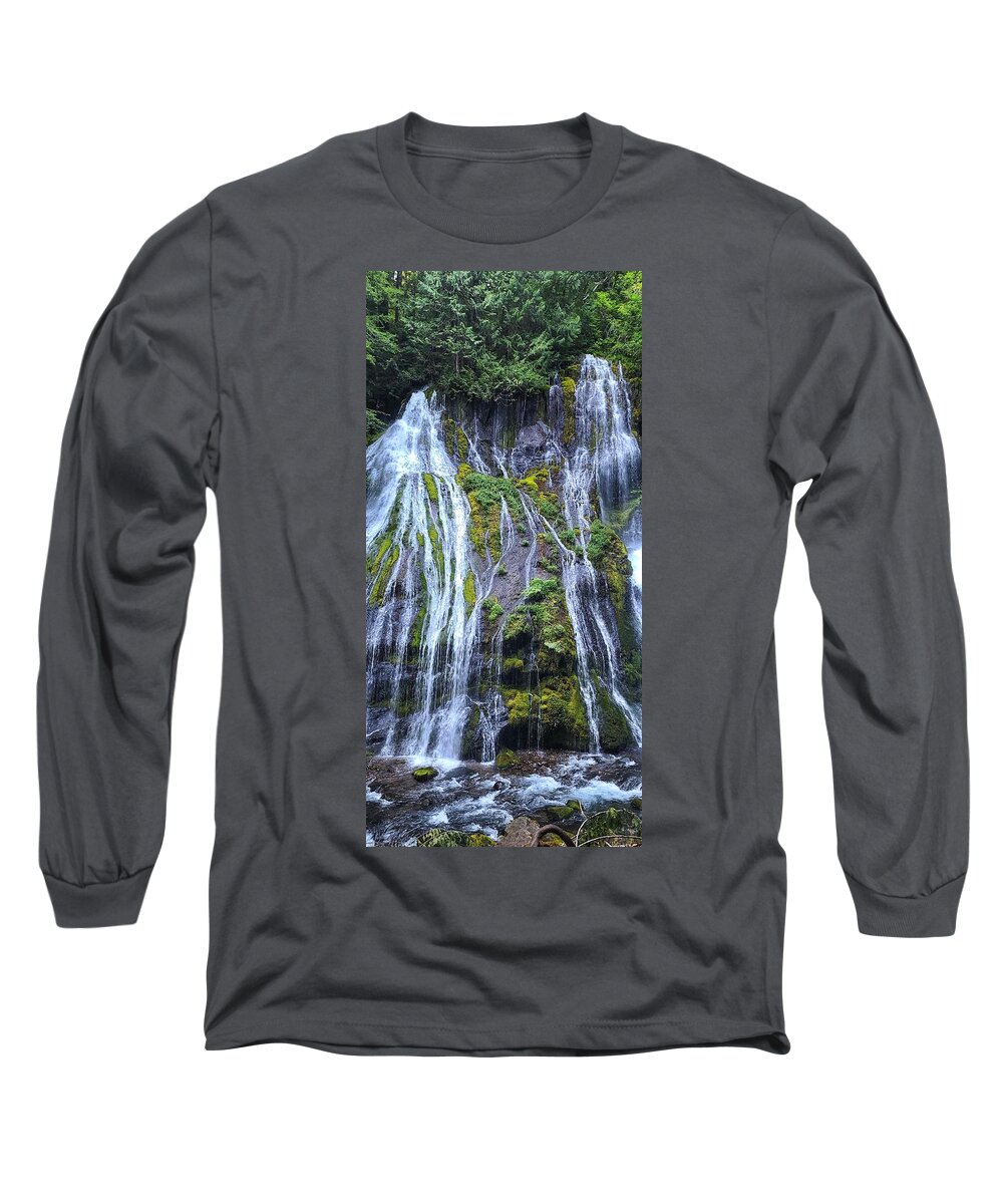 Panther Long Sleeve T-Shirt featuring the photograph Panther Creek Falls by William Slider