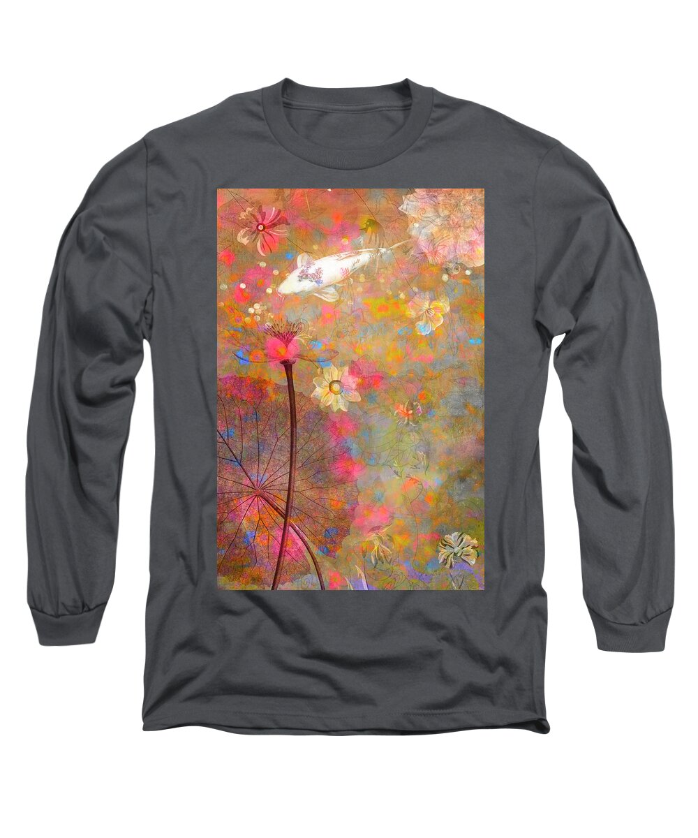 Watercolors Long Sleeve T-Shirt featuring the digital art Pastel Euphoria by Claudia McKinney
