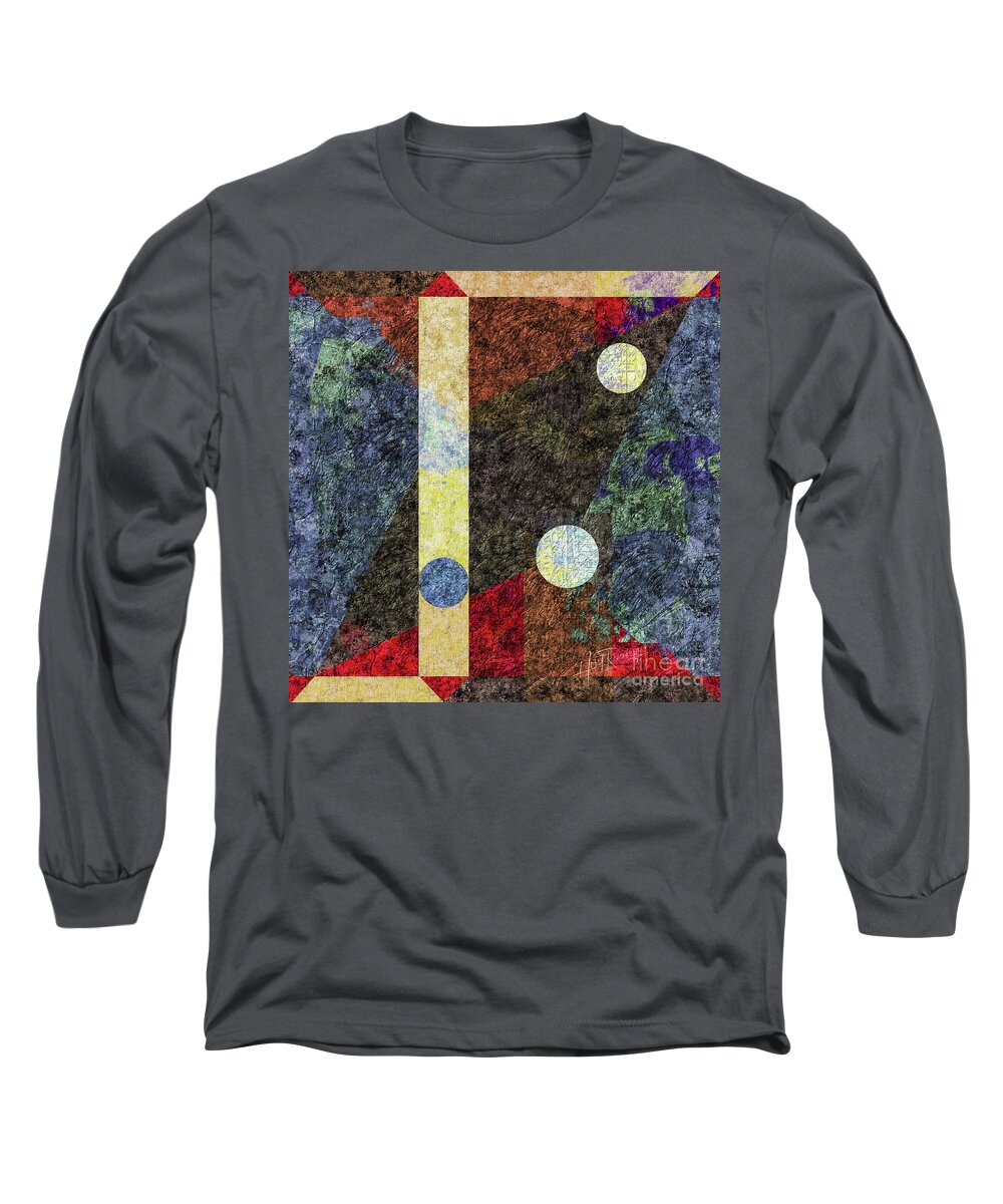 Abstract Long Sleeve T-Shirt featuring the painting Path Leads To Infinity by Horst Rosenberger